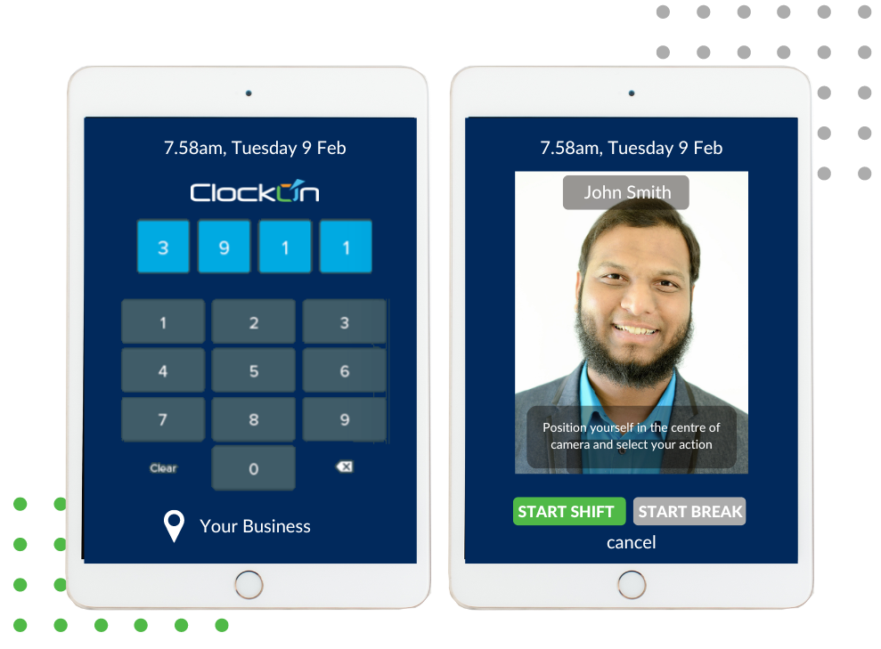 Attendance Kiosk, Staff Sign In System ClockOn Australia